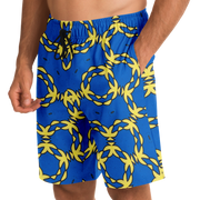 G&R Pattern Shorts Blue/Yellow