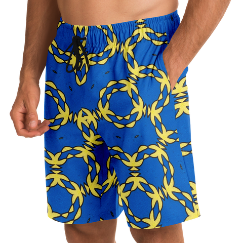 G&R Pattern Shorts Blue/Yellow