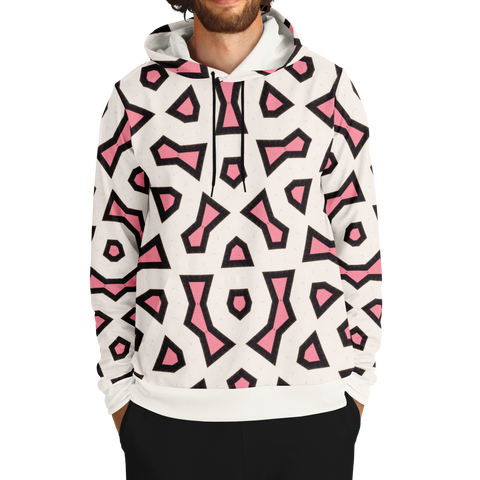 Shapes Hoodie White/Pink