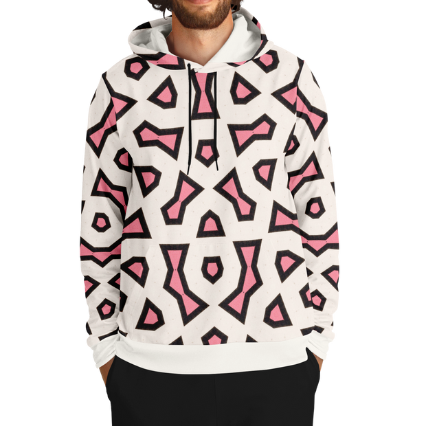 Shapes Hoodie White/Pink