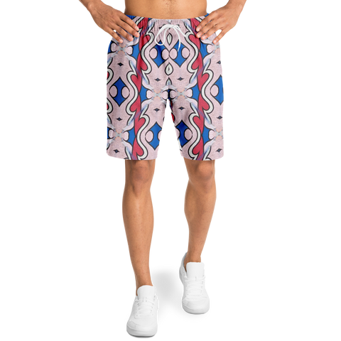 Pattern Shorts Blue/Pink