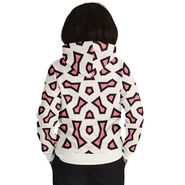 Shapes Hoodie White/Pink