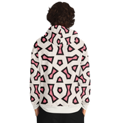 Shapes Hoodie White/Pink