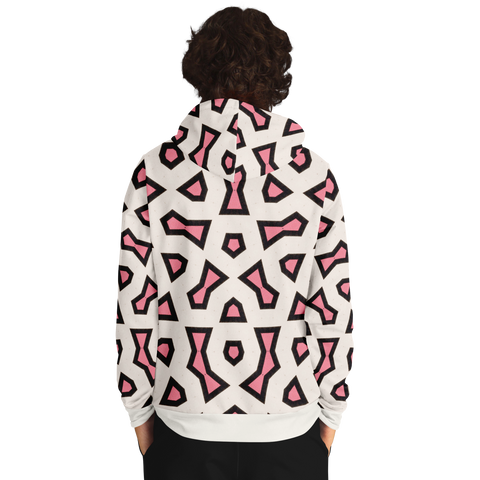 Shapes Hoodie White/Pink