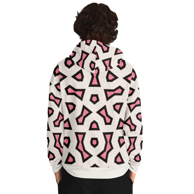 Shapes Hoodie White/Pink