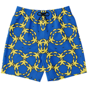 G&R Pattern Shorts Blue/Yellow