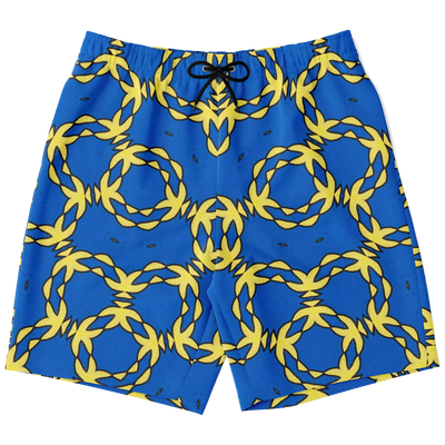 G&R Pattern Shorts Blue/Yellow