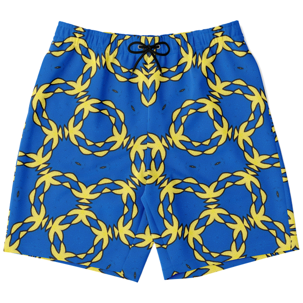 G&R Pattern Shorts Blue/Yellow