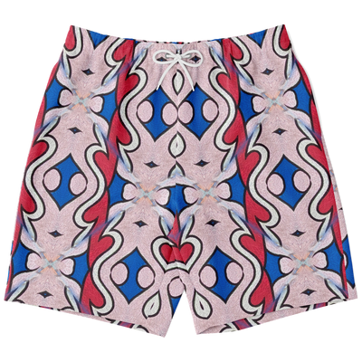 Pattern Shorts Blue/Pink