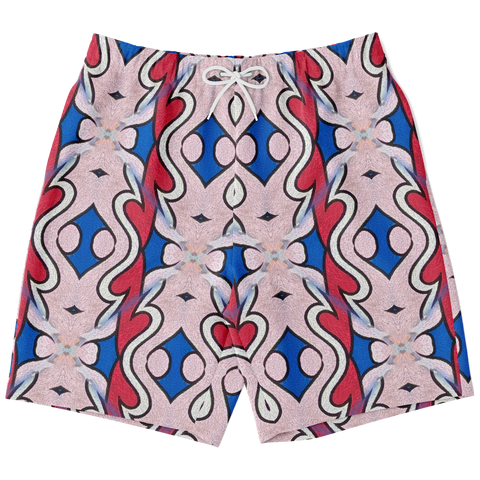 Pattern Shorts Blue/Pink