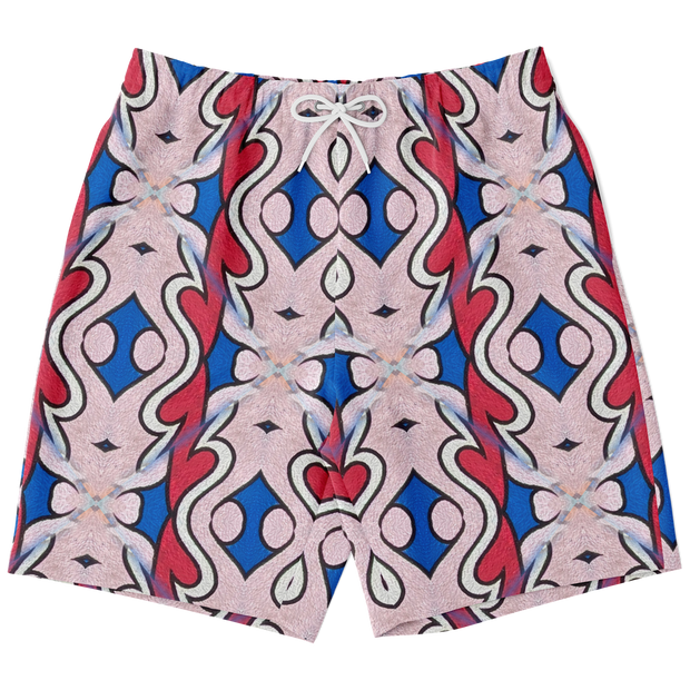 Pattern Shorts Blue/Pink
