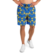 G&R Pattern Shorts Blue/Yellow