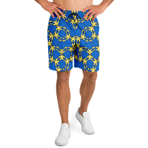 G&R Pattern Shorts Blue/Yellow