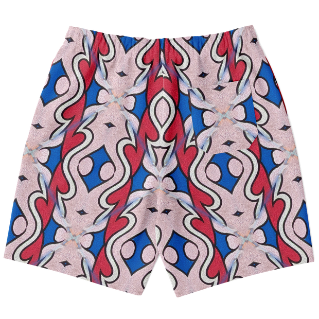 Pattern Shorts Blue/Pink
