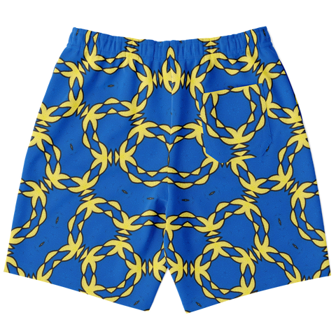 G&R Pattern Shorts Blue/Yellow